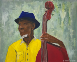 El cubano con contrabajo